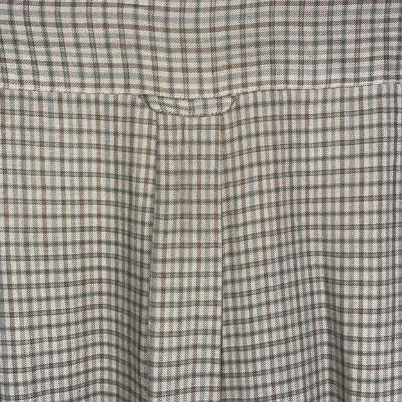 Vintage Burma Bibas Rayon Shirt Plaid Button Down Made in Hong Kong Soft 90s M/L - Picture 8 of 10